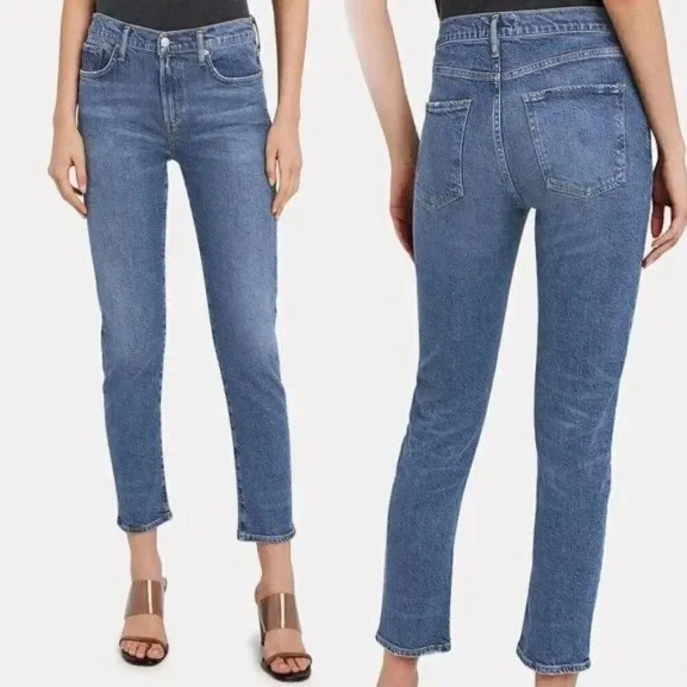 AGOLDE Toni High-Rise Straight Organic Cotton Denim Jeans Size 23